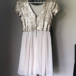 Gold Sequin Dress